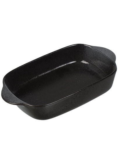 Форма для запекания керамика, 24х13х4.5 см, 0.58 л, прямоугольная, темная, Daniks, Гранит, Y4-8734