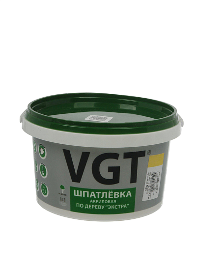 Шпатлевка VGT, Экстра, акриловая, по дереву, для внутренних работ, сосна, 1 кг