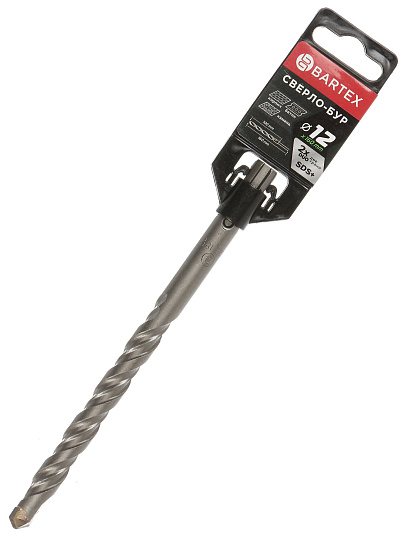 Сверло-бур для перфоратора, Bartex, диаметр 12х100х160 мм, SDS-Plus, KF102023F
