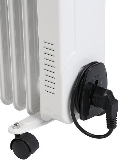 Радиатор масляный Delta, 11 секций, напольный, 2.5 кВт, 25 м2, светло-серый, D11-11