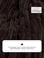 Плед евро, 200х220 см, велсофт, 100% полиэстер, Silvano, №24, коричневый - фото 4