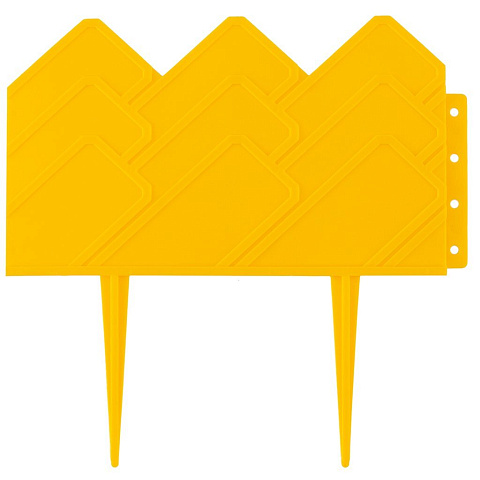 Бордюр "Кантри", 14х310 см, желтый, Россия, Palisad, 65055
