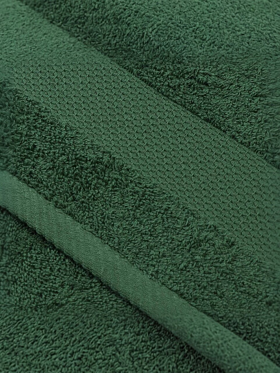 Полотенце банное 50х90 см, 100% хлопок, 380 г/м2, Грация, Barkas, зеленое, Узбекистан