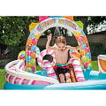 Игровой центр-бассейн Intex, 295х130х191 см, Сладости, 57149NP, 206 л, горка, распылитель, 6 мячиков, 2 конфеты, от 3 лет - фото 4