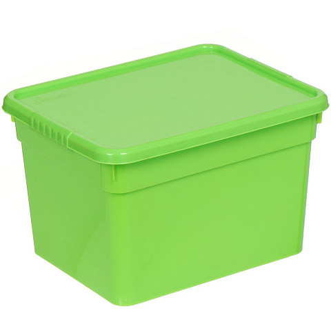 Ящик хозяйственный для хранения, 5 л, 24.6х19.6х15.4 см, с крышкой, в ассортименте, FunBox, Funcolor, FB4030