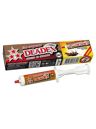 Инсектицид от тараканов, гель, 30 г, Deadex