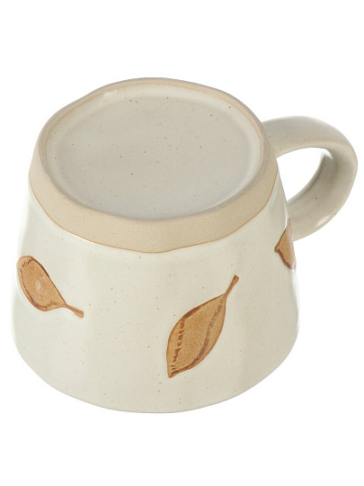 Кружка керамика, 300 мл, Листья эко, 10.2х7.5 см, Y4-8980, в ассортименте