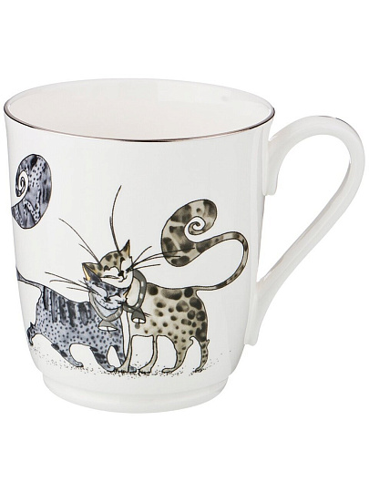 Кружка фарфор, 320 мл, Котики, Lefard