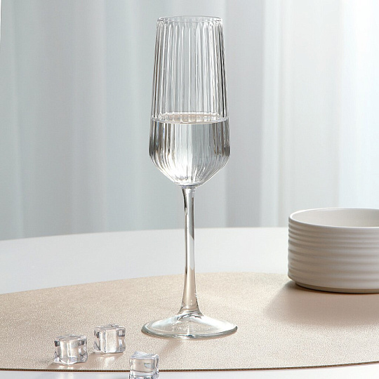 Бокал для шампанского, 195 мл, стекло, Pasabahce, Allegra Optik, 440464SLB