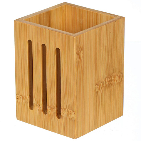 Подставка для столовых приборов, бамбук, 10х10х13.5 см, CT04510B