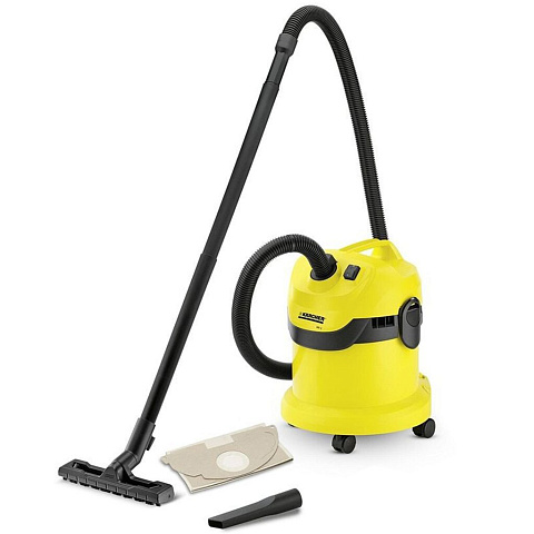 Пылесос хозяйственный, Karcher, WD 2.200, 1200 Вт, 12 л, 234 м³/ч, 1.629-783.0