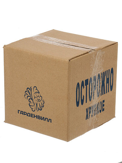 Кашпо гипс, 0.5 л, 16х19 см, мокрый асфальт, Гарденвилл, Нефертити, 369/2