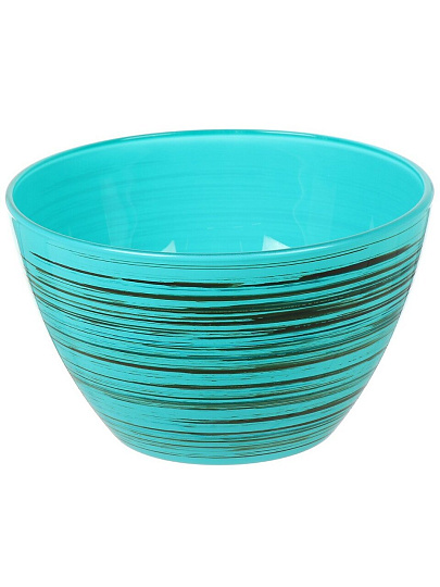 Салатник стекло, круглый, 19х11 см, 1.5 л, большой, Торнадо МИКС, Декостек, 326/1-Н "Торнадо" МИКС, в ассортименте