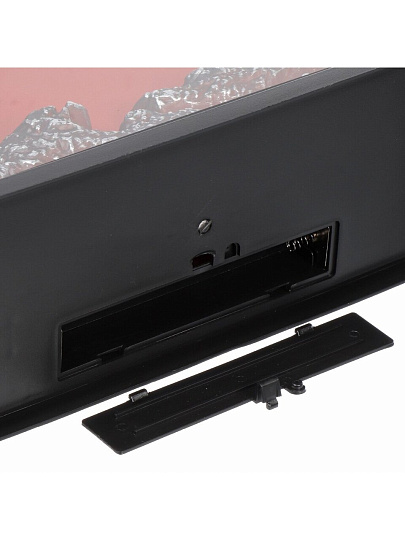 Фонарь декоративный 30х35х13 см, USB шнур, АА 3шт, пластик, стекло, Камин, M120004