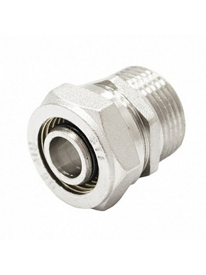 Металлопластиковая муфта 16х1/2&quot; мм, наружная резьба, STI