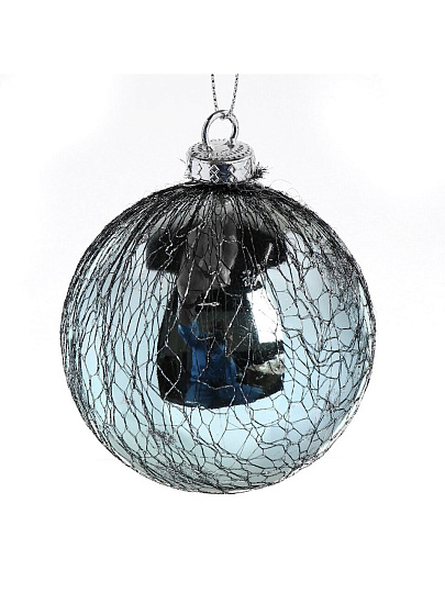 Елочный шар серый, 8 см, SYPMQA-102113