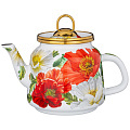 Чайник эмалированный Agness, серия маки 1,0л, 950-474