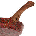 Сковорода алюминий, 26 см, антипригарное покрытие, Гурман, Granite Red, красная, ручка под дерево, ГМ2601 ГР - фото 6