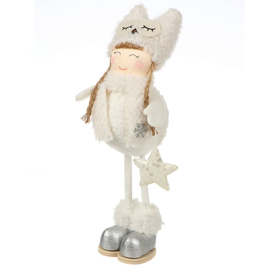 Фигурка декоративная Девочка, 32 см, белая, Y4-9417