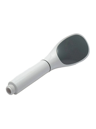 Лейка для душа, пластик, наружная резьба, 1 режим, белая, Potato, P077-7