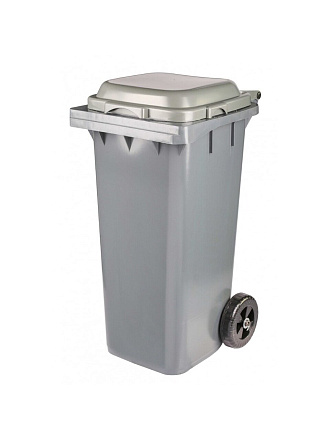 Бак для мусора пластик, 120 л, с крышкой, с колесами, 48х58х97 см, в ассортименте, Альтернатива, М7744