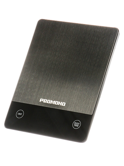 Весы кухонные электронные, нержавеющая сталь, стекло, Редмонд, платформа, точность 1 г, до 10 кг, черные, RS-M765