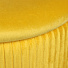 Пуф 35х32х32 см, МДФ, ткань, велюр, до 110 кг, круглый, раскладывающийся, желтый, Люкс, L030006 - фото 3