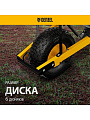 Тачка строительная одноколесная, 230 кг, 140 л, усиленная, 0.8 мм, втулка D16 мм, колесо 15х6.00-6, Denzel - фото 3