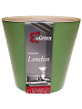 Горшок для цветов пластик, 1.6 л, 16х16 см, оливковый, InGreen, London, ING6204ОЛ