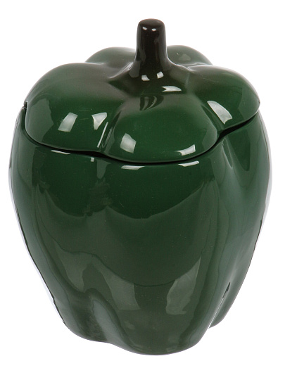 Горшок для жаркого керамика, 0.65 л, зеленый, Борисовская керамика, Перец, ОБЧ00029082