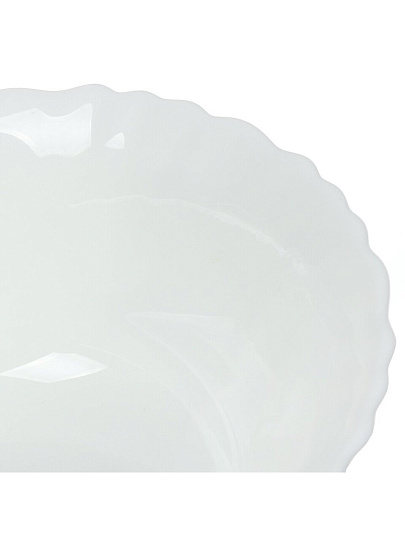 Салатник стеклокерамика, круглый, 15х5 см, 415 мл, Белый, Daniks, 223767, белый