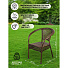 Мебель садовая Green Days, коричневая глазурь, стол, 80х80х73 см, 4 кресла, 150 кг, SYA2116 - фото 13