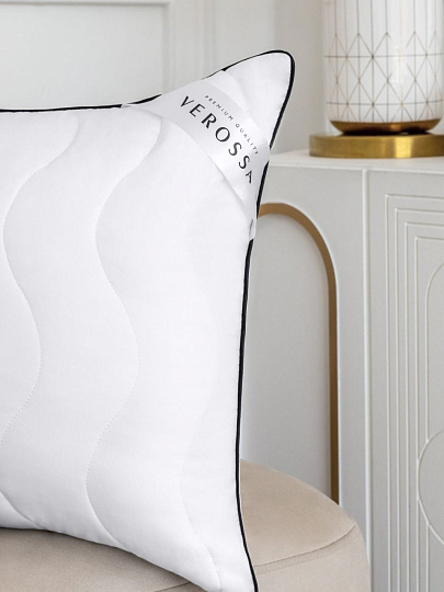 Подушка 50 х 70 см, 50% визкоза, 50% полиэстер, Шелк, чехол 100% хлопок, Verossa