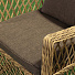 Мебель садовая Green Days, Форео, бежевая, стол, 122х122х75 см, 4 кресла, подушка серо-коричневая, CYH162W - фото 5