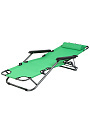 Шезлонг пляжный склад, мет-л, 153х60х80 см, 100 кг, зелен, оксфорд 600D - фото 4