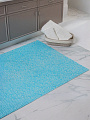 Коврик для ванной, антискользящий, 1.3х15 м, вспененный ПВХ, пузырьки на голубом, Homemat Aquatic, V7