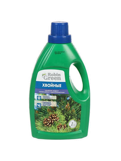 Удобрение для хвойных растений, минеральное, жидкость, 1 л, Robin Green