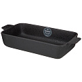 Форма для запекания фарфор, 16.5х33.5х7 см, прямая, с ручками, Bronco, Midnight, 62-127