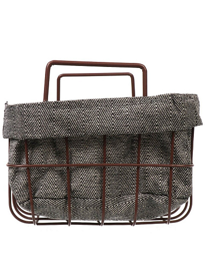 Корзина для хранения, 30х20х13 см, прямоугольная, серая, A290118