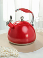Чайник нерж, 3 л, свист, мат, Daniks, индукц, WT-T1054-RED - фото 2