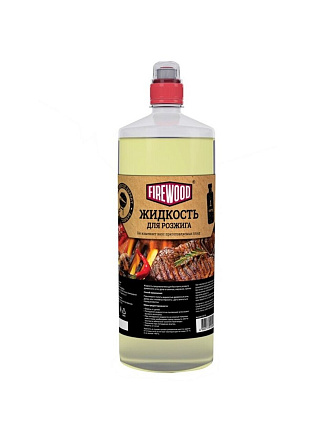 Жидкость для розжига 1 л, парафин, Firewood, 112715