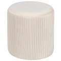 Пуф 42х42х31 см, велюр, до 110 кг, круглый, трансформер, бежевый, Элит, L030003 - фото 3