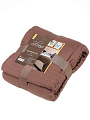 Покрывало евро, 220х200 см, 100% полиэстер, стеганое, Silvano, Жатка Элит, коричневое - фото 5