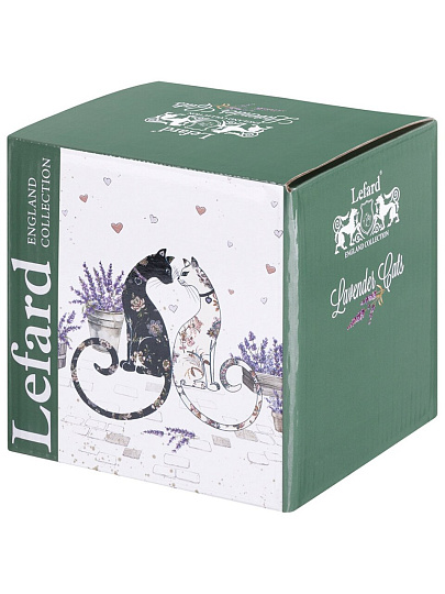 Кружка фарфор, 330 мл, Лавандовые коты, Lefard, 425-177