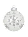 Елочный шар Графика 60, 6.5 см, стекло, КУ-65-224285