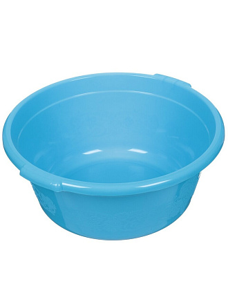 Таз пластик, 20 л, круглый, с ручкой, в ассортименте, Милих, 08020