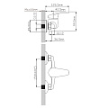Смеситель для душа, Cronwil, с картриджем, CP043-20 - фото 4