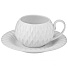 Набор чайный фарфор, 4 предмета, на 2 персоны, 200 мл, Lefard, 374-070, бело-розовый - фото 2