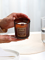 Свеча ароматизированная, 9х8х8 см, в стакане, Bartek Candles, Древесина, 150 гр