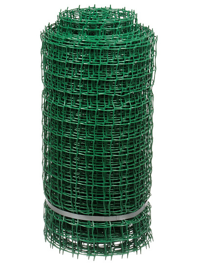 Сетка садовая пластмасса, яч 33 х 33 мм, квадр, 50х2000 см, зел, Профи